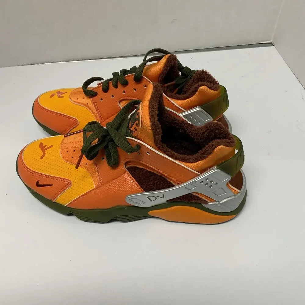 Nike Air Huarache Doernbecher 2023 FD9712 800 Size 8 Men Orange Green Sneakers